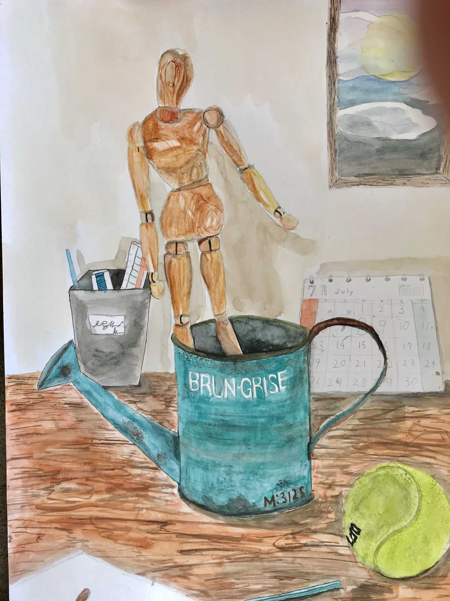 写生-モデル人形の有る生物