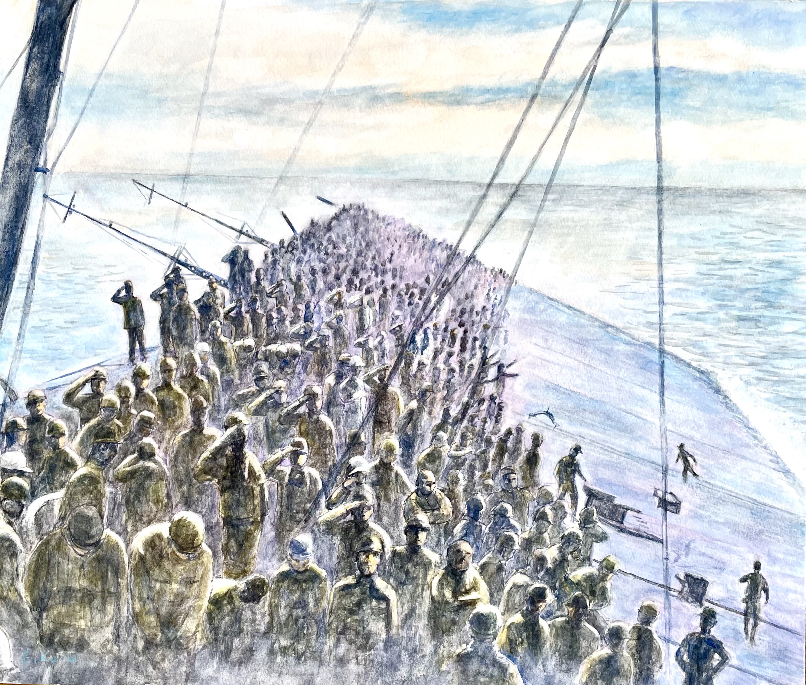 1944.レイテ沖　沈没前　空母瑞鶴