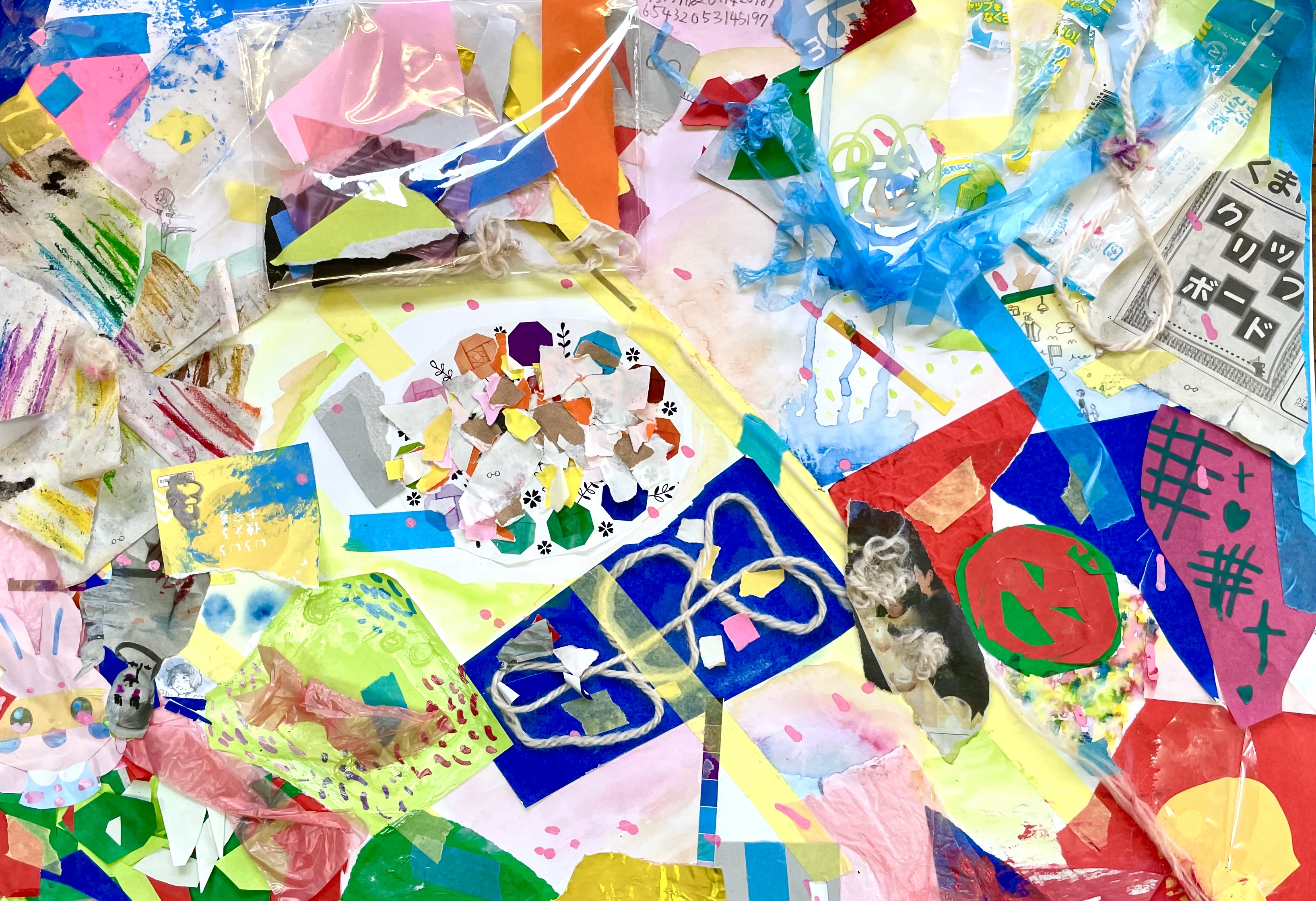 コラージュ作品　エネルギー