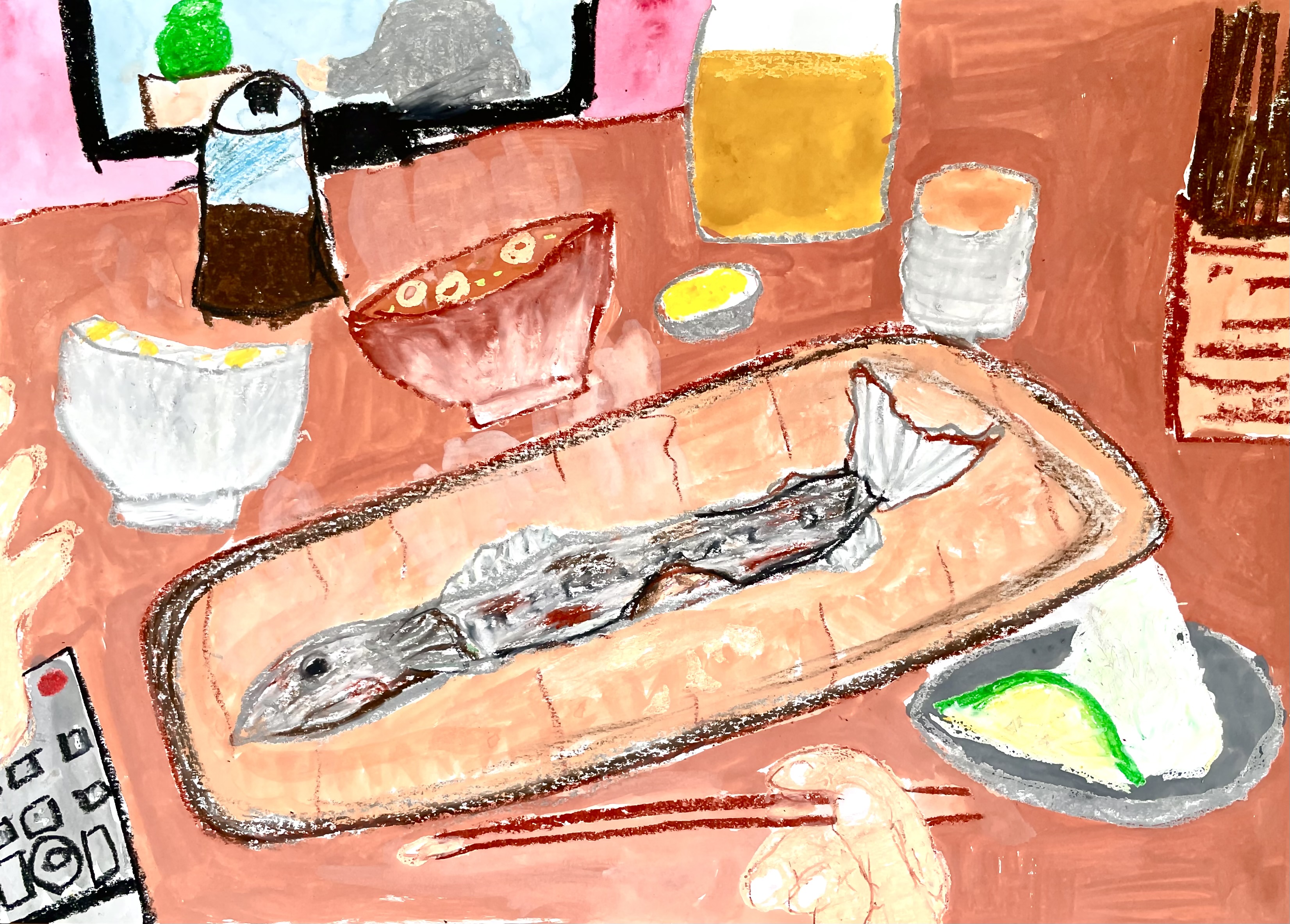 秋のさんまを食べました