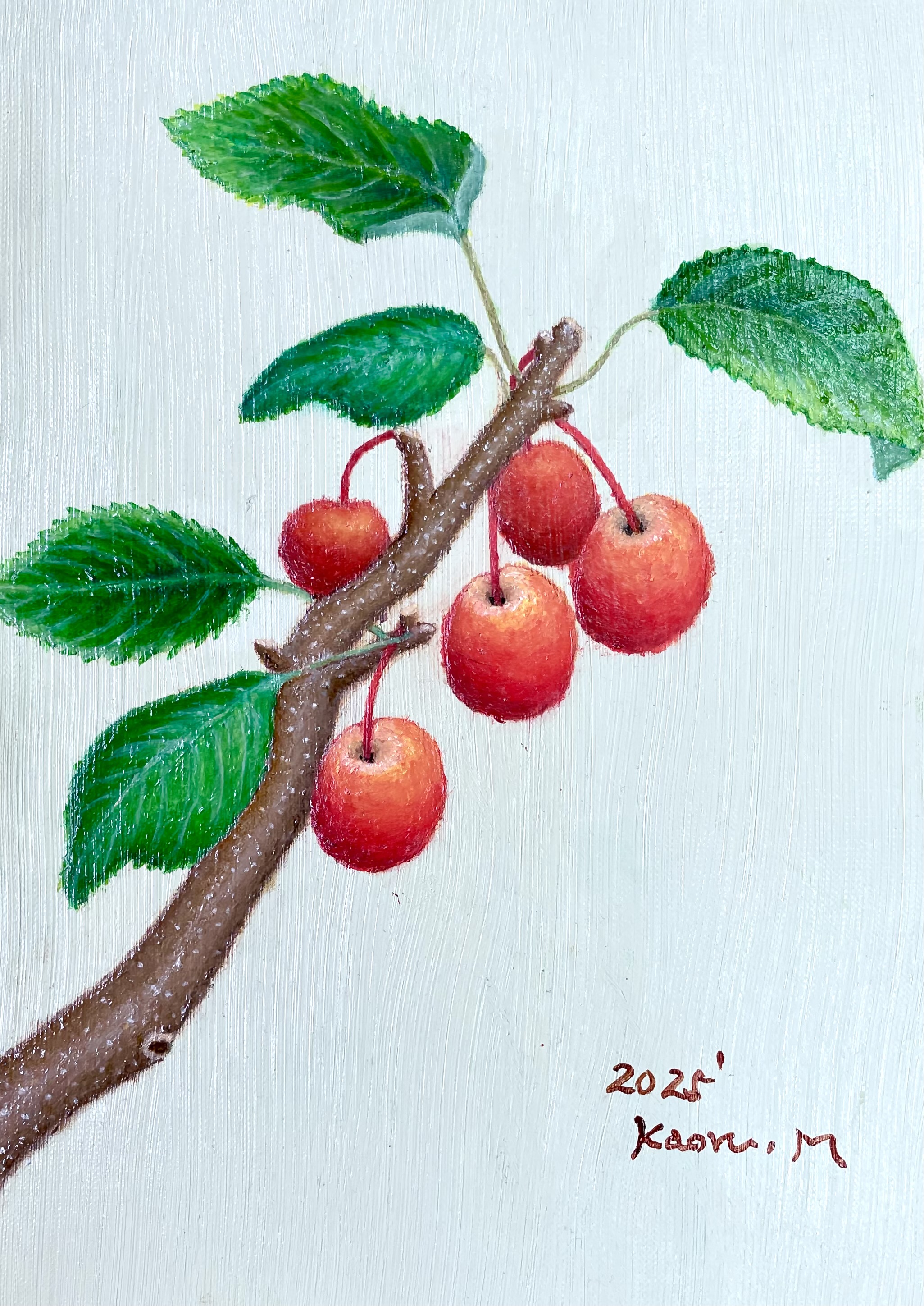 りんご「油画」